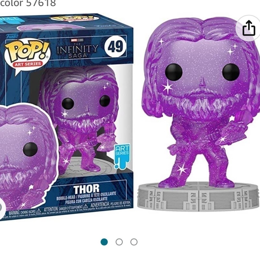 Purple Thor Art series Funko sealed with official Funko protector